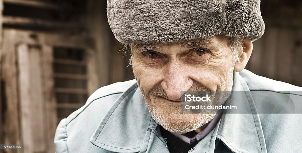 Retrato de sorrir a - Royalty-free 65-69 anos Foto de stock