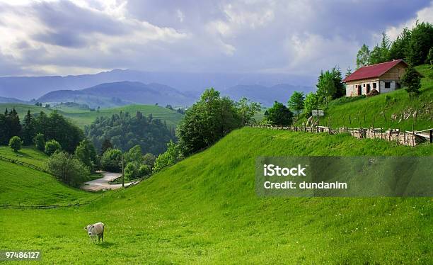 Fantástico Ver Em Uma Aldeia Roménia - Fotografias de stock e mais imagens de Agricultura - Agricultura, Aldeia, Ao Ar Livre