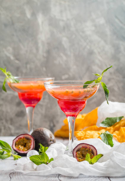 istock Alcoholic cocktail with fresh passion fruit 974862042