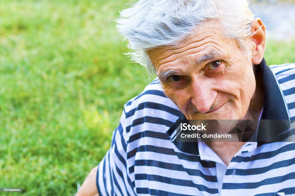 Portrait of one confident senior man  70-79 Years Stock Photo