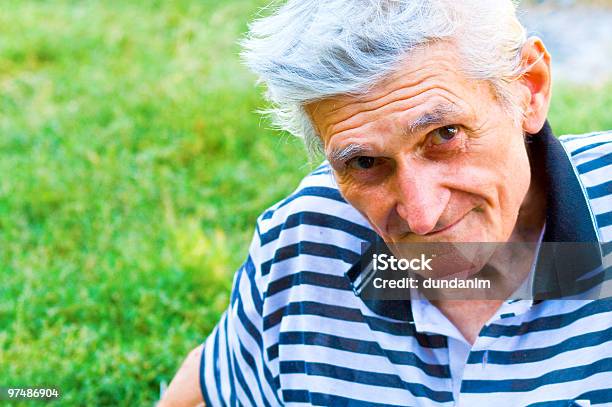 Portrait Of One Confident Senior Man Stock Photo - Download Image Now - 70-79 Years, 80-89 Years, Active Seniors