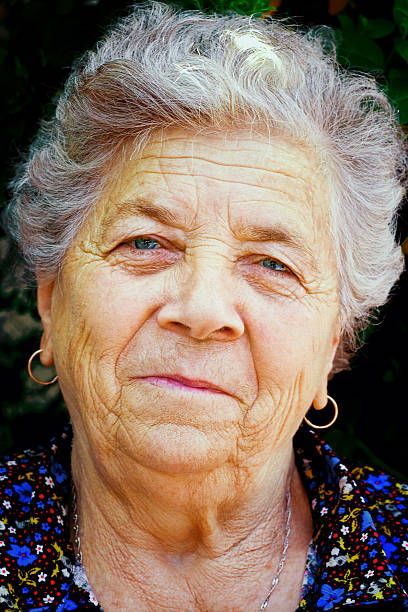 istock Old woman smiling 97487235