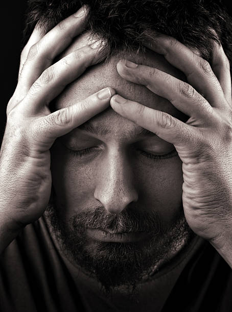 istock Sad depressed and lonely man 97487657