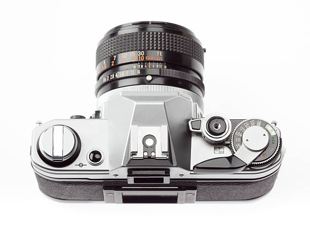 istock top view of classic 35mm SLR camera 97487696