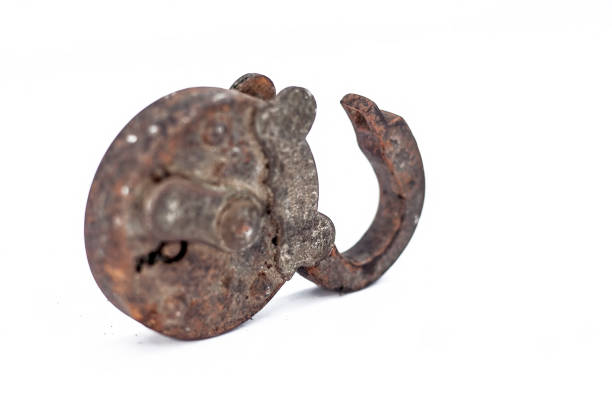 Old rusty metal master key