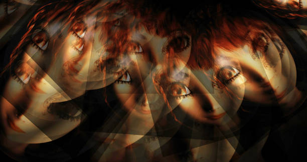 istock Digital 3d Illustration of Fairy Faces 974881922