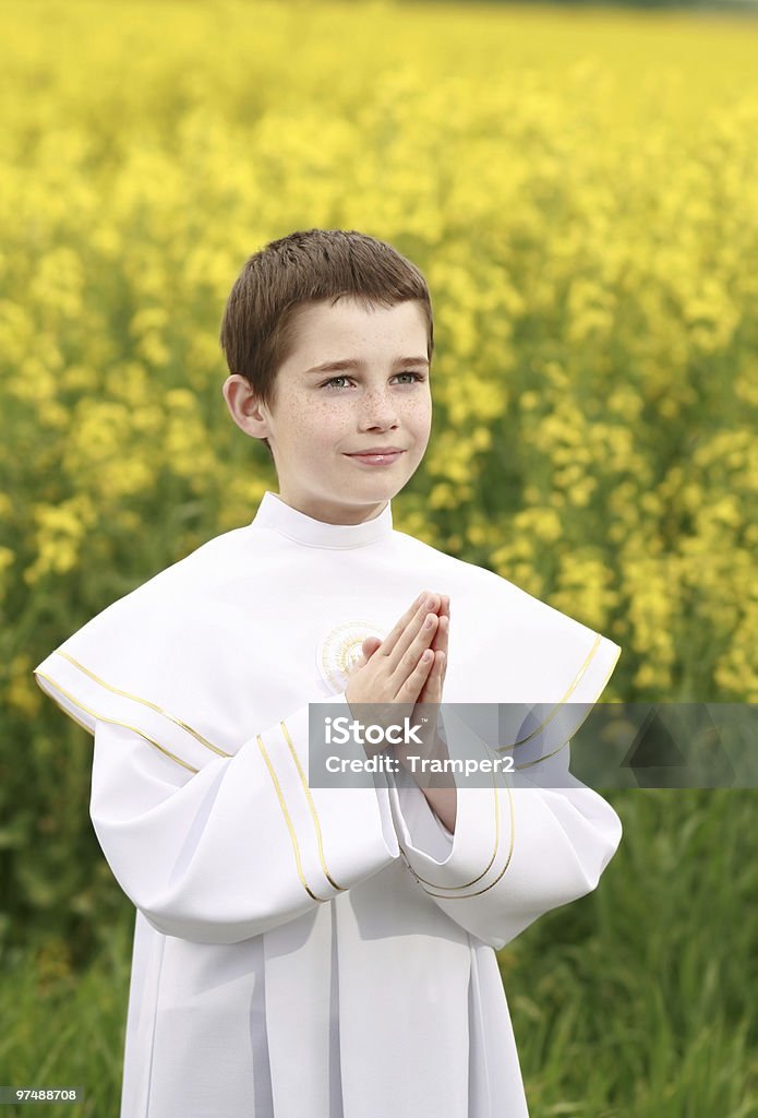 christian garçon - Photo de Communion libre de droits