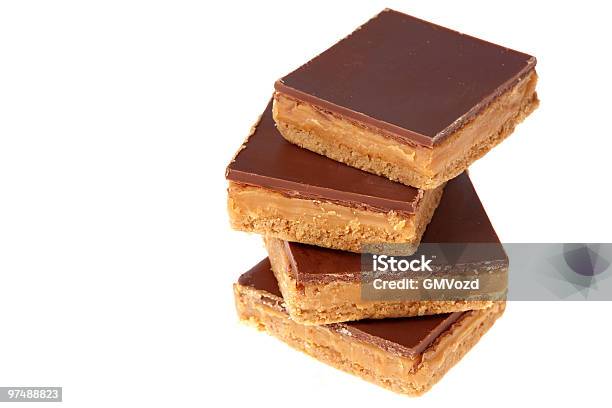 Caramelo Shortcakes - Fotografias de stock e mais imagens de Bolacha Amanteigada - Bolacha Amanteigada, Caramelo, Chocolate