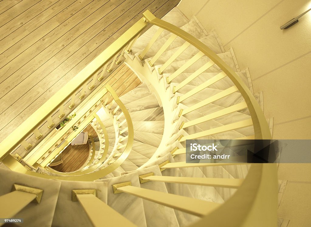 Escadaria perspectiva - Foto de stock de Antigo royalty-free
