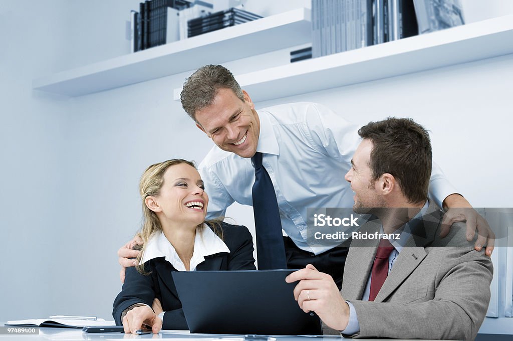 Happy successful business meeting  Achievement Stock Photo