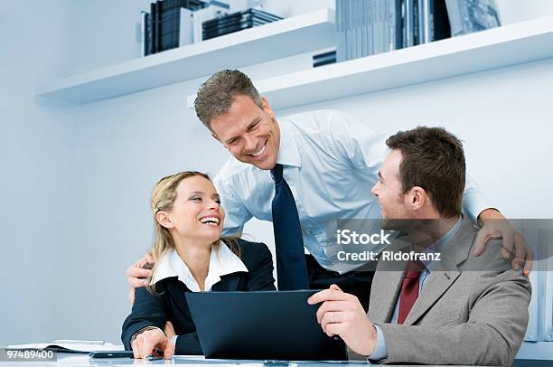 Happy Successful Business Meeting Stock Photo - Download Image Now - Achievement, Adult, Adults Only