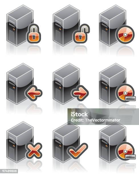 Internet Computer And Software Icons Set Design Elements Stock Illustration - Download Image Now