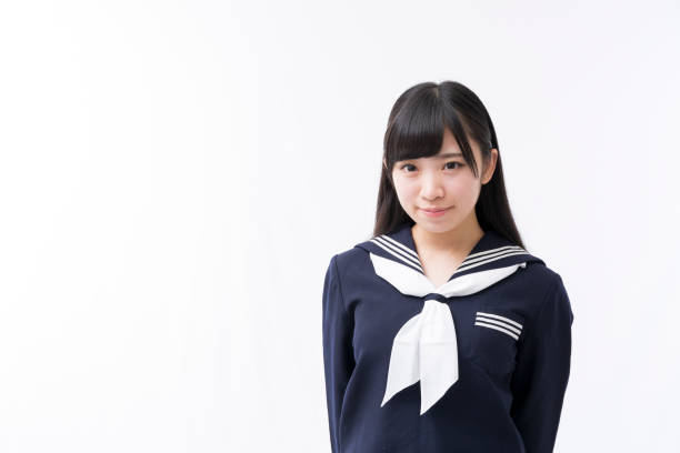 istock A girls student in a sailor suit 974901196