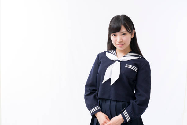 istock A girls student in a sailor suit 974901212