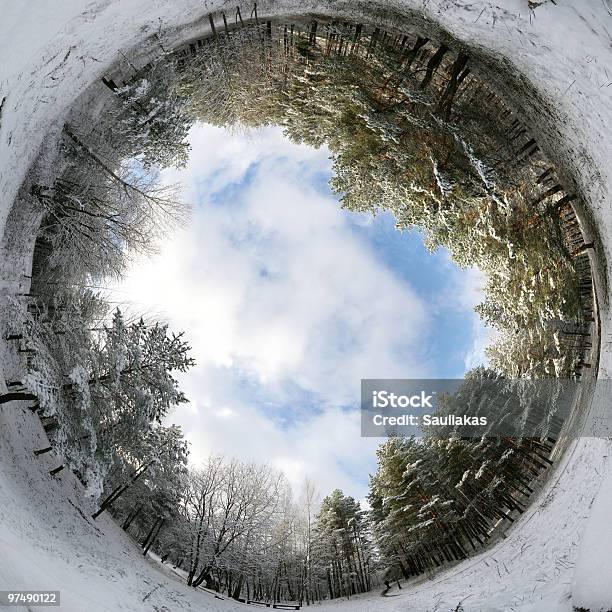 Inverno - Fotografie stock e altre immagini di Inverno - Inverno, Panoramica a 360 gradi, Fish-eye