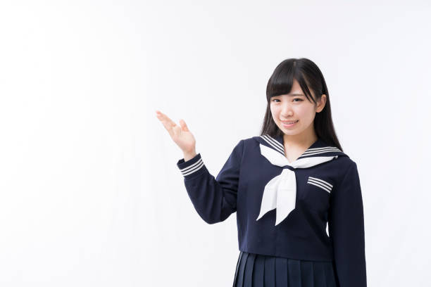 istock A girls student in a sailor suit 974901282
