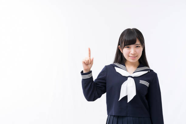 istock A girls student in a sailor suit 974901318
