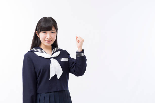 istock A girls student in a sailor suit 974901348