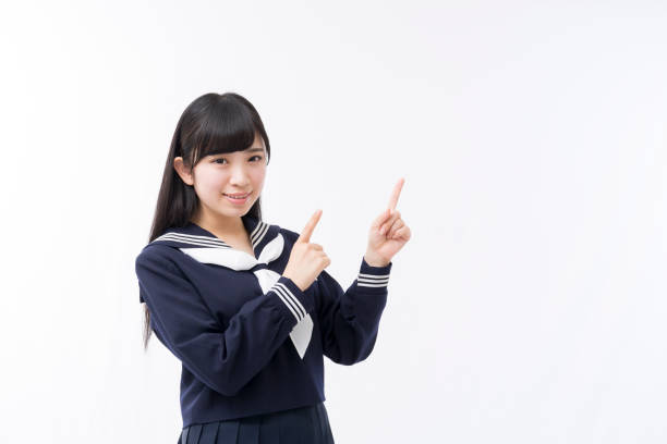 istock A girls student in a sailor suit 974901360