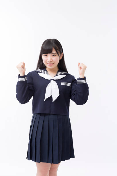 istock A girls student in a sailor suit 974901376