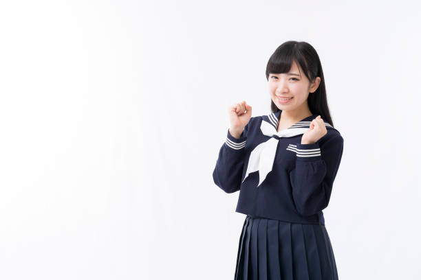 istock A girls student in a sailor suit 974901382