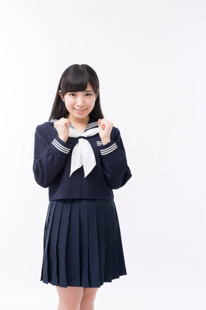 istock A girls student in a sailor suit 974901400