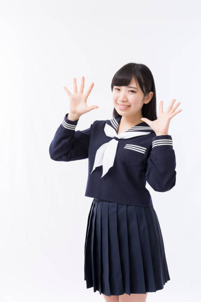istock A girls student in a sailor suit 974901446