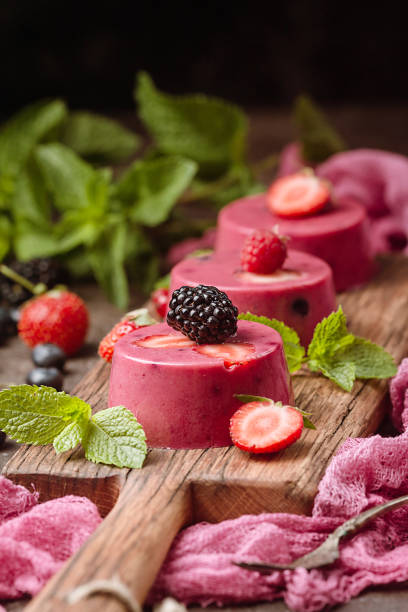 istock Summer dessert with berries 974902270