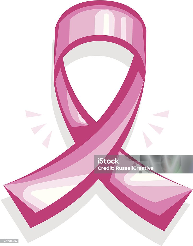 Fita de cancro da mama - Royalty-free Cancro arte vetorial