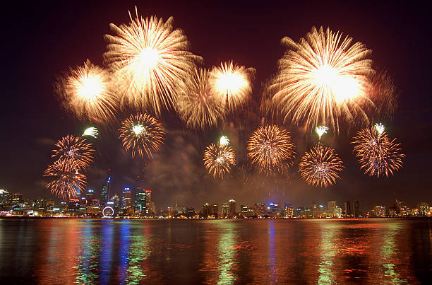 fireworks stock photo