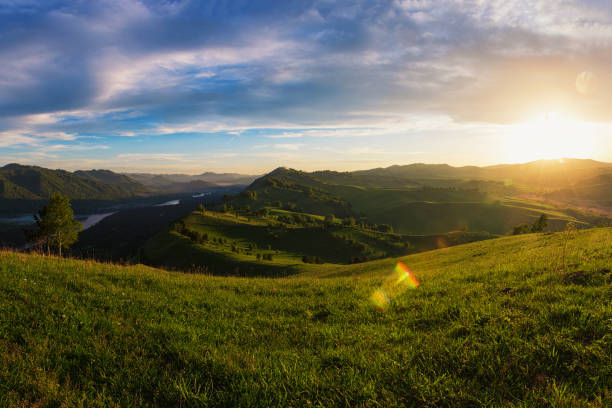 istock Beauty dawn in the mountains 974931748