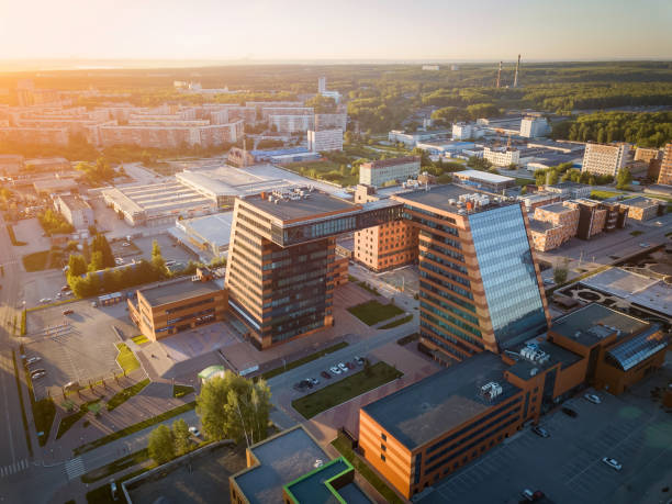 istock A large building with laboratories and innovative projects. Aerial View. 974944066
