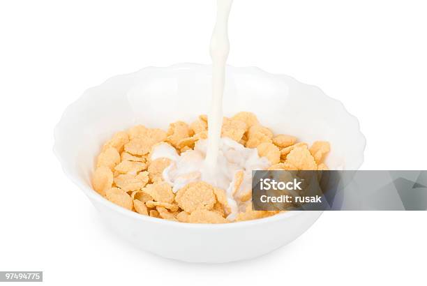 Corn Flakes Stock Photo - Download Image Now - Bowl, Breakfast, Breakfast Cereal