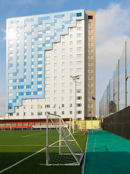 istock Stadium with a field for soccer 97495125