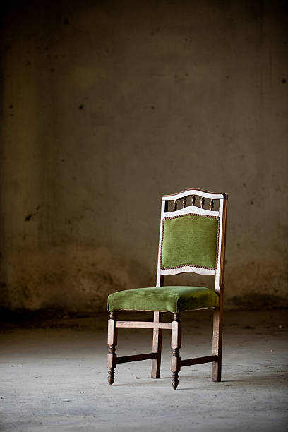 istock Old green chair 97495641