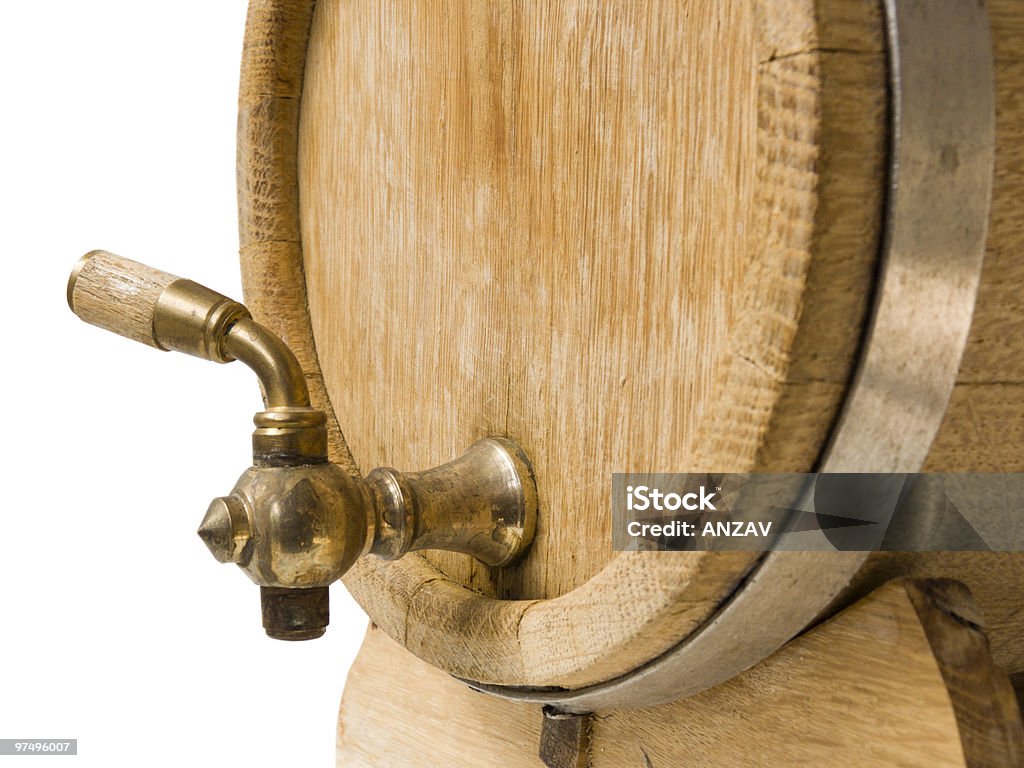 Old barrel for wine  Alcohol - Drink Stock Photo