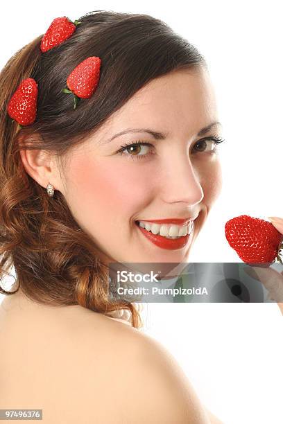 Red Smile Stock Photo - Download Image Now - Adult, Adults Only, Beautiful People