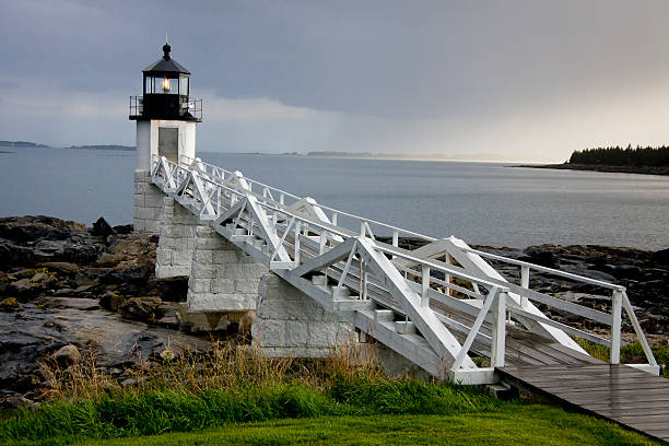 istock Storm approaching Marshall Point Lighthouse, Maine, USA 97497084