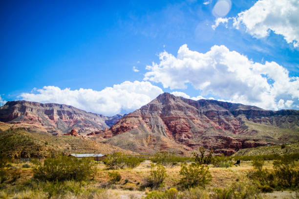 istock Rocky mountains at Virgin River Gorge 974971980