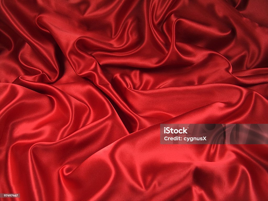 Red Satin Fabric [Landscape]  Adulation Stock Photo