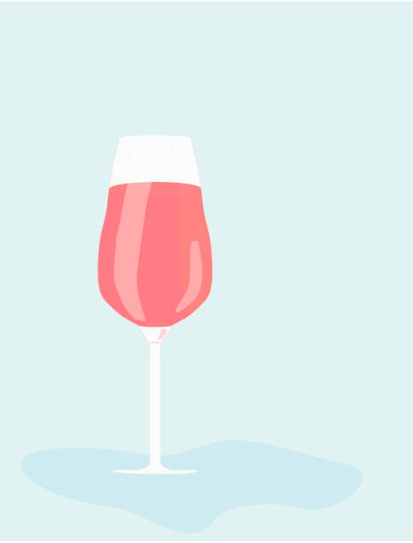red summer cold drink in wine glass 3D vector illustration red summer cold drink in wine glass 3D vector illustration heat wave india stock illustrations