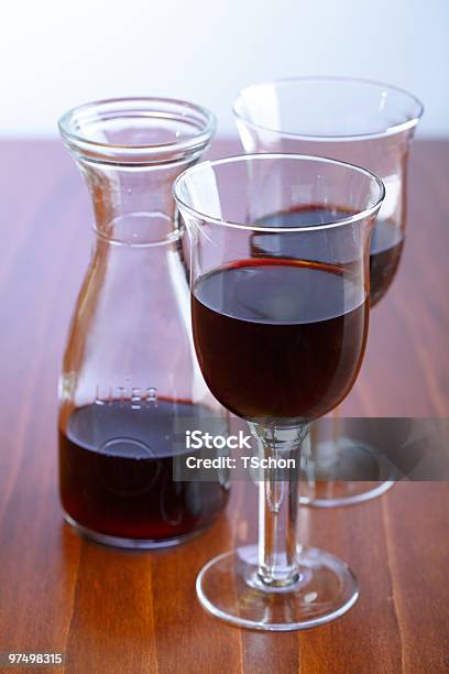 Red Wine Stock Photo - Download Image Now - Alcohol - Drink, Blue, Carafe