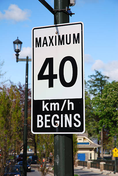 istock Residential zone - speed limit 97498322