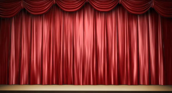 Red Curtain Stage Background