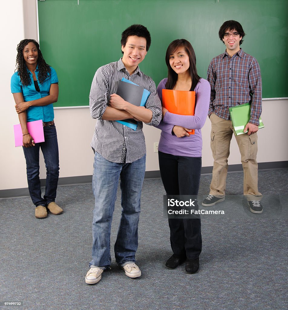 Multi-ethnischen Gruppe von Studenten - Lizenzfrei Afrikanischer Abstammung Stock-Foto