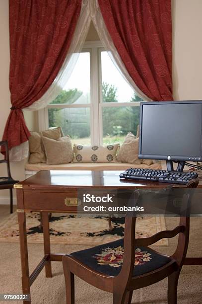 Home Office Stock Photo - Download Image Now - Alcove Window Seat, Antique, Chair