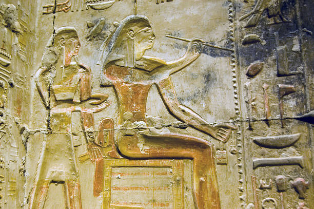 istock Ancient Egyptian Artist hieroglyph, Abydos 97500654