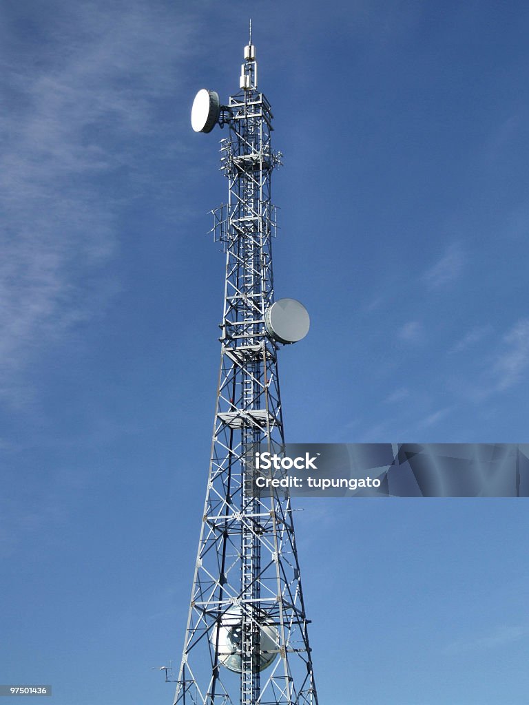 GSM de comunicación inalámbrica de vistas aéreas - Foto de stock de Acero libre de derechos
