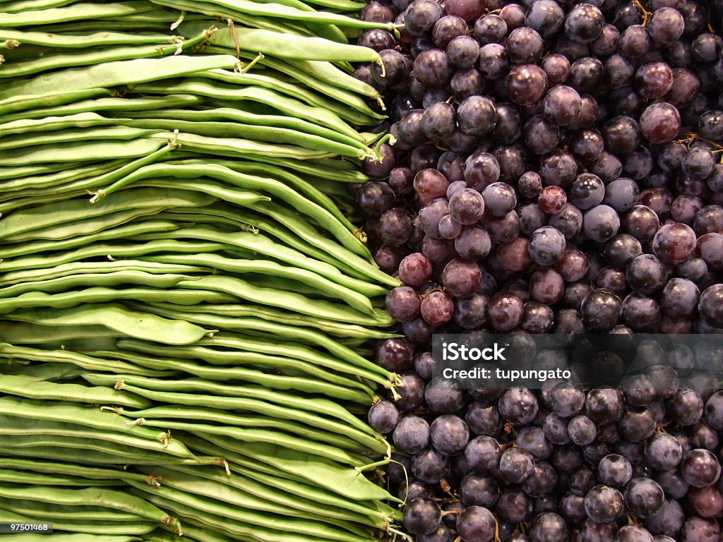 Frutos comprar-cozidos e uvas - Royalty-free Abstrato Foto de stock