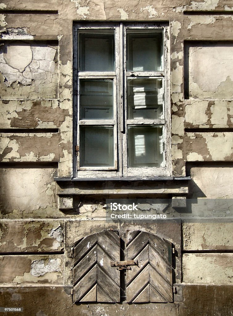 Grunge window - urban decay  Abandoned Stock Photo